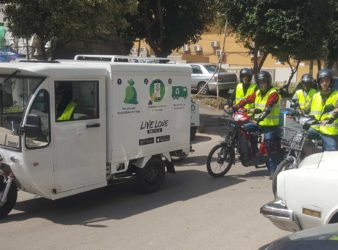 Live Love Recycle truck and drivers on the streets. (Lebanon Traveller)