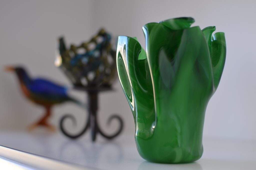 Examples of glass fusion art by Nada Helou. | Supplied
