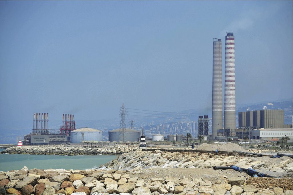 Wideshot of the two iconic Zouk powerplant structures in Lebanon. (Executive Magazine)