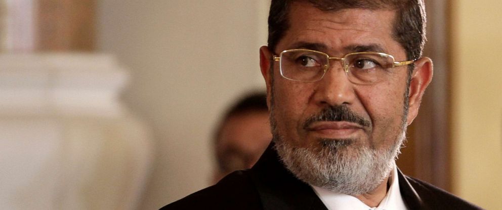 Morsi became Egypt’s first democratically-elected president in 2012 before being ousted by the military the following year. (Maya Alleruzzo | AP)