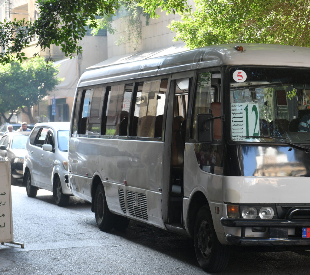 Bus #12, an integral part of the Beiruti public bus system. 
