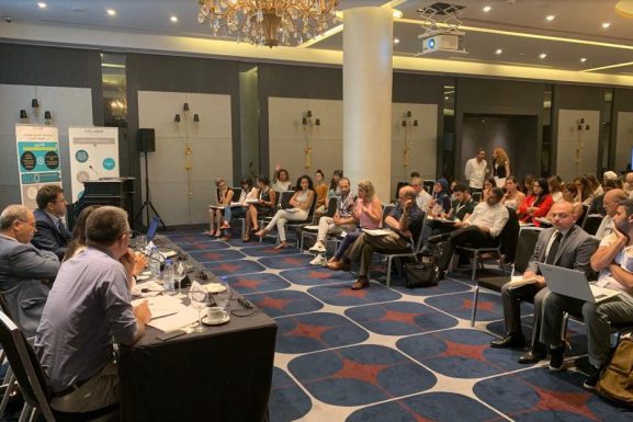 Panel discussion at the first Refugees=Partners conference. (Refugees=Partners)