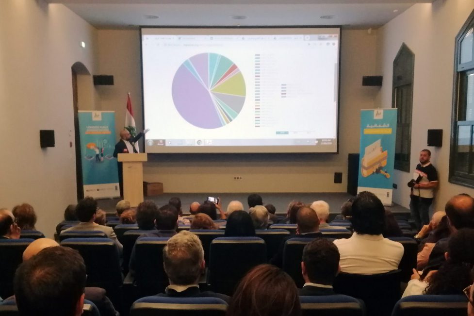 The Gherbal Initiative conference on September 27 at the National Library in Sanayeh. (Sandra Abdelbaki)