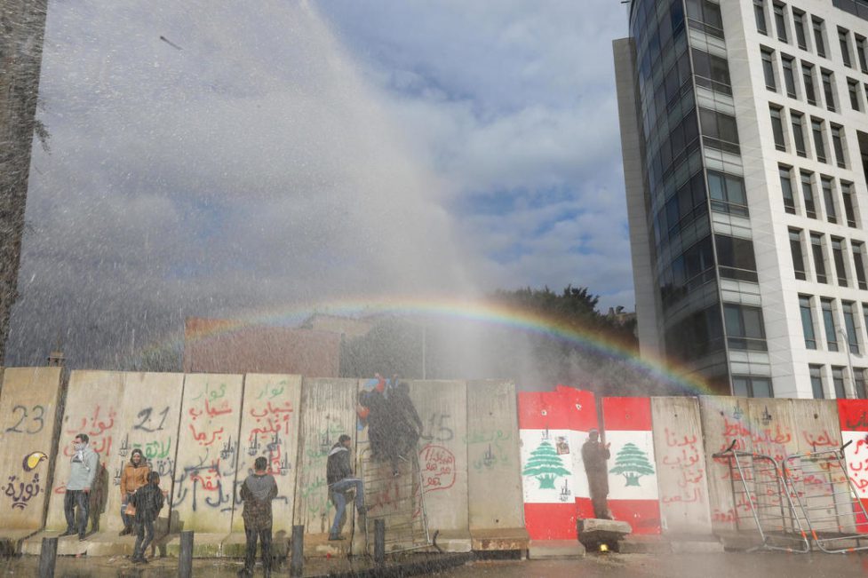 February 11, 2020 | Security forces fire tear gas and water cannon to break up protesters near Parliament (France 24 / AFP) | pax-Syriana policy article