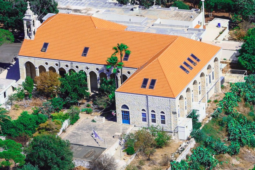 The historic Saint-Michel Hospital of Amchit, which has been turned into a quarantine space for people who test positive for COVID-19 but do not require medical intervention. (Photo: Garo Kahwajian & Chadi Fares Karam)