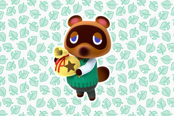 Tom Nook The Crook Carrying A Bag of Bells