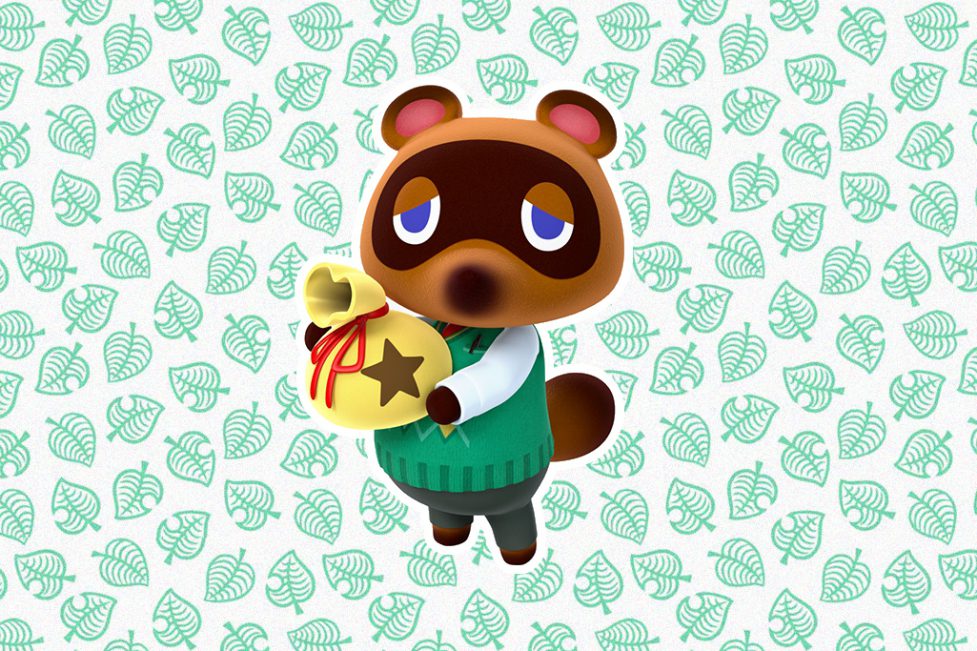 Tom Nook The Crook Carrying A Bag of Bells