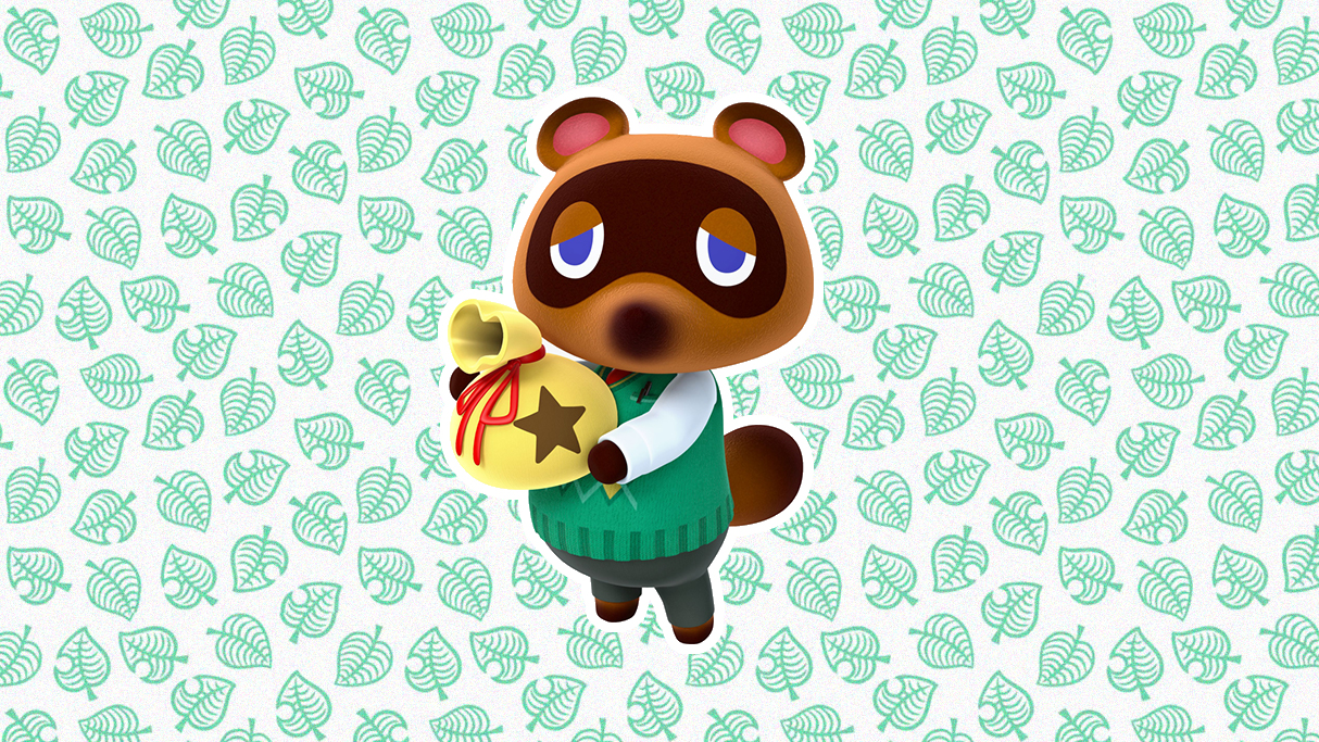 Tom Nook The Crook Carrying A Bag of Bells