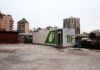 New vertical farm in Beirut may be the “future of nutrition” Image showing the Beirut Farms container in an empty parking lot in Furn El Chebbak